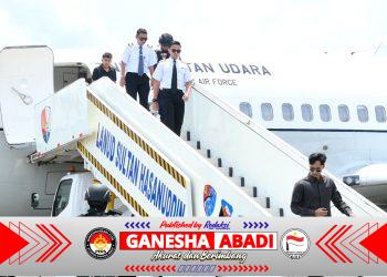 Sukhoi Skadron Udara 11 Paksa Mendarat Pesawat Asing di Lanud Sultan Hasanuddin dalam Latihan Opsgakkumpamwilud 2025