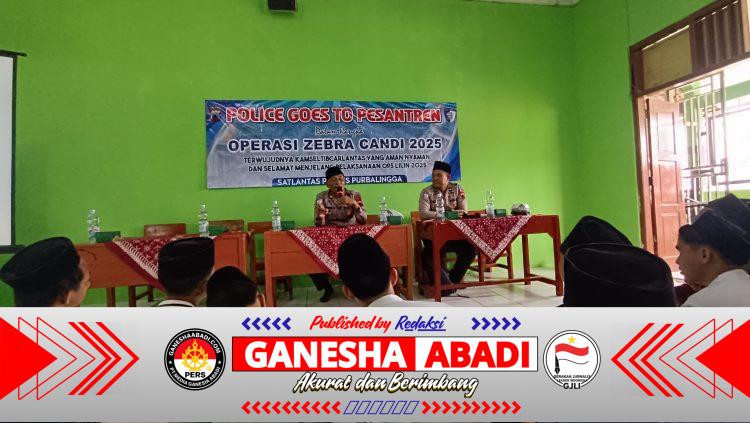 Operasi Zebra Candi 2025, Polres Purbalingga Gelar Police Goes to Pesantren