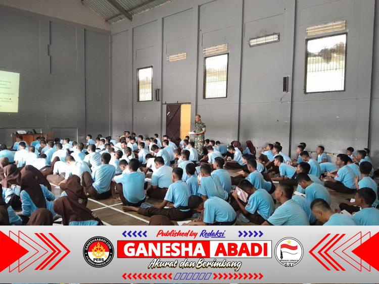Babinsa Sosialisasikan Wasbang di SMK Sakti Dengan Materi Kecintaan Terhadap Tanah Air
