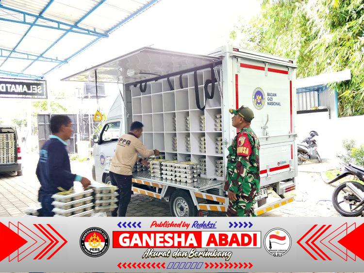 Babinsa Pesanggaran Dampingi Program Makan Bergizi Gratis untuk 3.191 Siswa di Banyuwangi