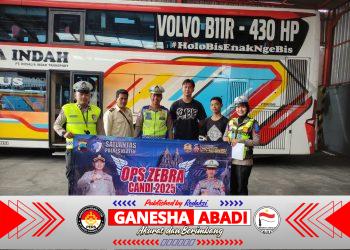 Satlantas Polres Klaten Melaksanakan kegiatan Sosialisasi dalam Rangka Ops Zebra Candi 2025