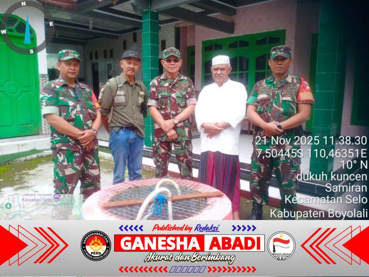 “TNI dan Warga Selo Kompak Rawat Sumur Resapan, Wujud Nyata Kemanunggalan dan Kepedulian Lingkungan”