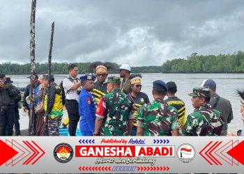 Dukung Pelestarian Budaya Bangsa, Dandim 1710/Mimika Hadiri Pembukaan Lomba Dayung dan Pentas Seni Budaya