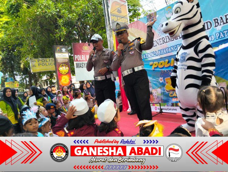 Police Art Meriahkan Car Free Day Pati, Layanan Polri Dipadati Warga dalam Rangka Ops Zebra Candi 2025
