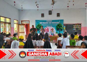 Babinsa dan Bhabinkamtibmas Perkuat Edukasi Anti-Kekerasan di SDN 1 Kedayunan