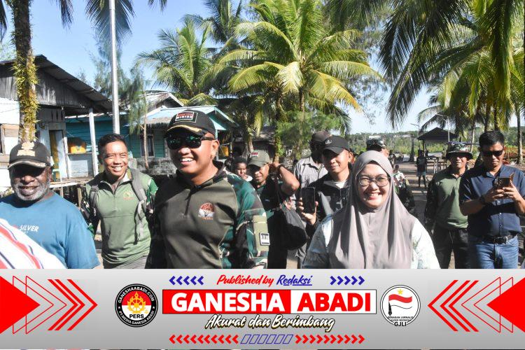 Dandim 1710/Mimika Tinjau Kondisi Wilayah dan Gelar Komsos di Kampung Kekwa