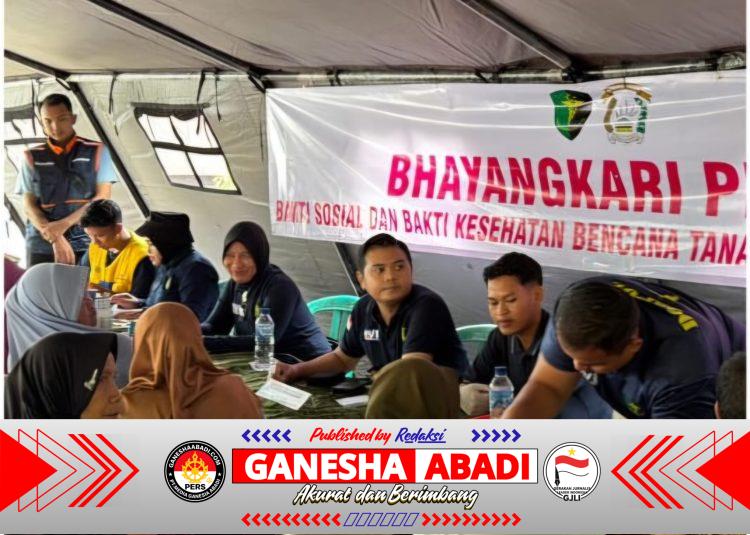 Waspada Munculnya Penyakit di Pengungsian, Polda Jateng Berikan Layanan Kesehatan Gratis Bagi Pengungsi Longsor Banjarnegara