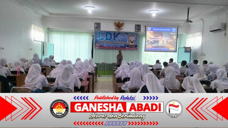 Polsek Kalibagor Polresta Banyumas Bekali Pengurus OSIS Dengan Materi Kepemimpinan Dan Pencegahan Kenakalan Remaja