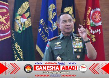 Panglima TNI Berikan Kuliah Umum kepada 111 Pasis Sesko TNI dan Resmikan Lapangan Olahraga Sesko TNI