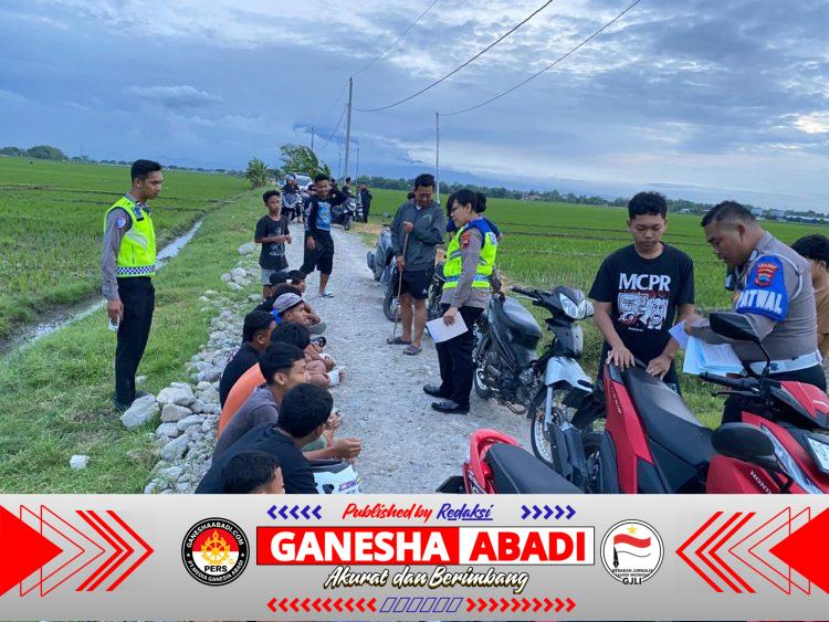 Benar-Benar Miris, Belasan Remaja Balapan Liar Dikukut Tim Gabungan Polres Sragen