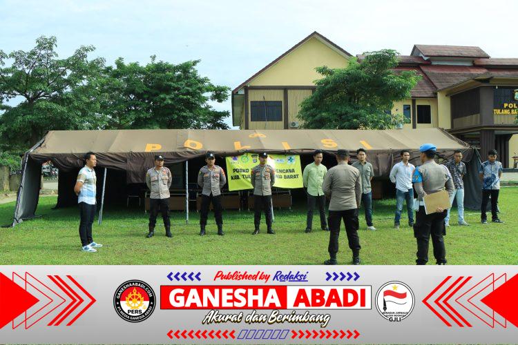 Antisipasi Bencana, Polres Tulang Bawang Barat Gelar Apel Rutin Posko Tanggap Darurat dan Siagakan Personil