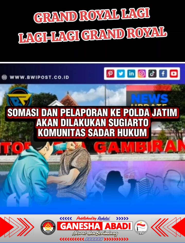 Kasus Penganiayaan di Grand Royal Gambiran Jadi Sorotan; Diduga Dipicu Konsumsi Alkohol Tanpa Izin