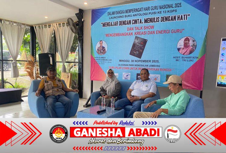Meriahkan Hari Guru 2025, KGPS Luncurkan Buku Antologi Puisi Ke-13