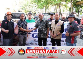 PTPN I Regional 1 Salurkan Bantuan Sembako untuk Korban Banjir di Deli Serdang dan Langkat