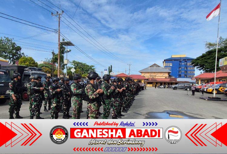 Kodim 1710/Mimika Gelar Patroli Gabungan Antisipasi Gangguan Kamtibmas di Wilayah Timika