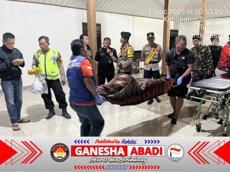 Pamapta Polres Sragen Gerak Cepat Tangani Korban Meninggal Dunia, Hasil Pemeriksaan, Diduga Kuat Akibat Overdosis Miras