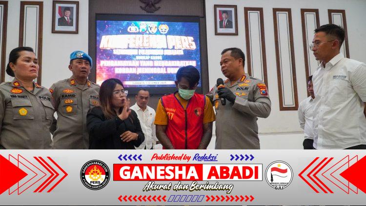 Polrestabes Surabaya Amankan Tersangka Penganiayaan Berujung Maut di Simpang Dukuh