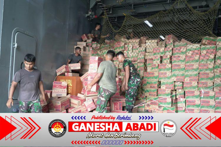 Kapal ADRI XCII-BM Berlayar Angkut Bantuan Kemanusiaan ke Tiga Wilayah Terdampak Bencana di Sumatera