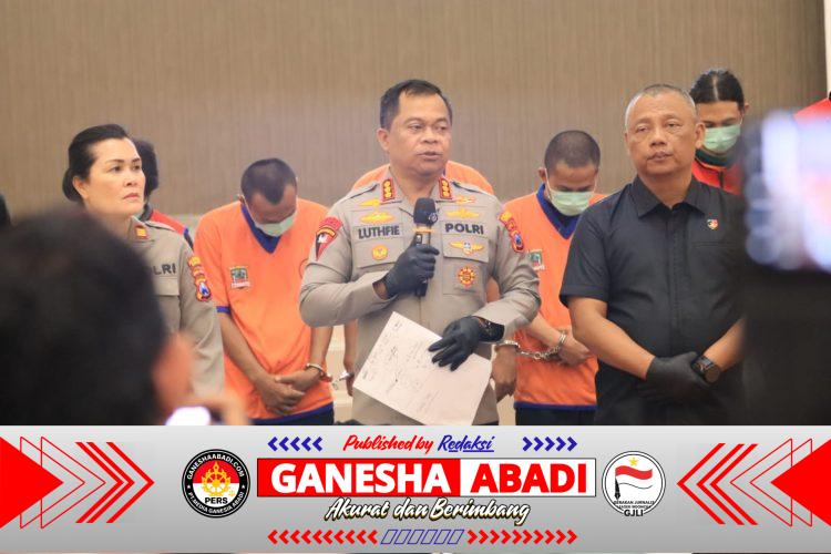 Polrestabes Surabaya Amankan Komplotan Pelaku Pencurian Kabel Telkom dan PJU