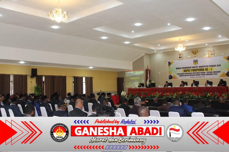 Kodim 1714/Puncak Jaya Hadiri Rapat Paripurna Penyerahan Raperda APBD 2026, Tegaskan Komitmen Dukung Pembangunan Daerah