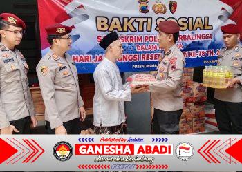 Peringati HUT Ke-78 Reserse Polri, Satreskrim Polres Purbalingga Gelar Baksos di Ponpes Ar Rohman