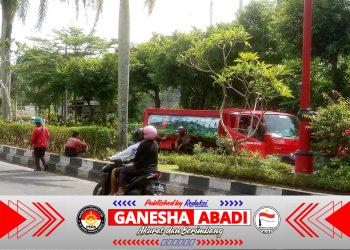 Pemkab Gianyar Intensifkan Penghijauan Kota, Jl. Dharma Giri Kini Makin Asri dan Indah