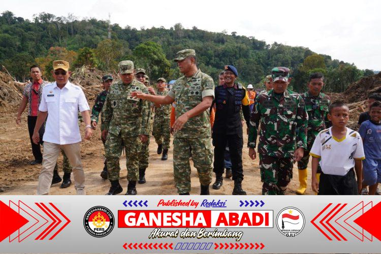 Wapang TNI Tinjau Titik Terparah Banjir Bandang di Garoga dan Agam, Pastikan Kesiapan Pasukan dan Percepatan Penanganan Bencana