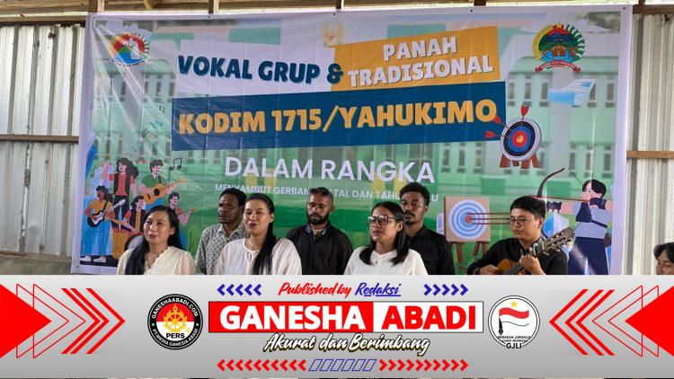 Sambut Bulan Kasih Natal 2025, Kodim 1715/Yahukimo Gelar Lomba Paduan Suara