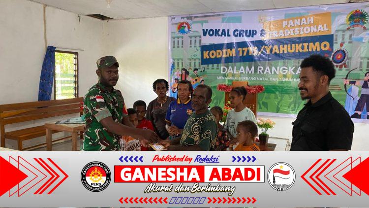 Sambut Bulan Kasih Natal 2025, Kodim 1715/Yahukimo Gelar Lomba Paduan Suara