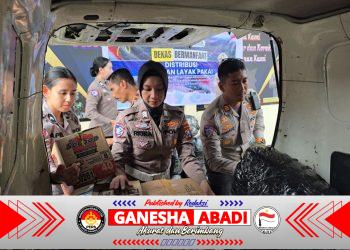 Satlantas Polres Mojokerto Kota Salurkan Bantuan untuk Korban Bencana di Aceh, Sumut dan Sumbar