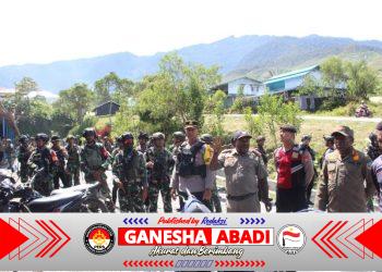 Prajurit Kodim 1714/PJ Bersama Polri Gelar Patroli, Pastikan Keamanan Jelang Perayaan Natal di Puncak Jaya