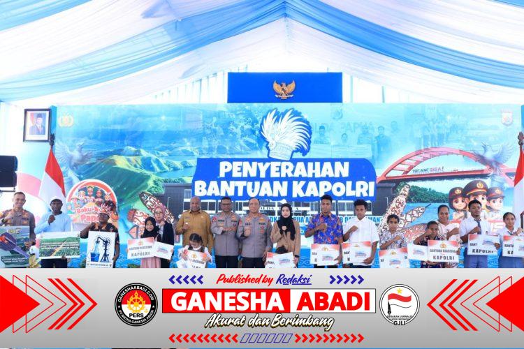 Polri Serahkan Bantuan Pendidikan bagi 10 Anak Korban KKB di Papua