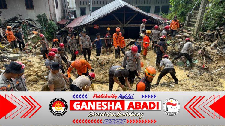 Korsabhara Baharkam Polri Kerahkan 100 Personel Perintis Amankan Sibolga, Fokus Evakuasi Longsor dan Antisipasi Gangguan Kamtibmas