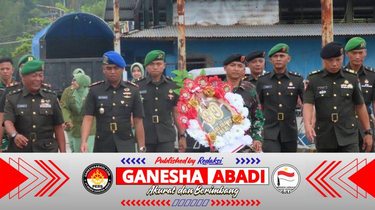 Kodim 1710/Mimika Gelar Upacara Tabur Bunga Peringati Hari Juang TNI AD Ke-80