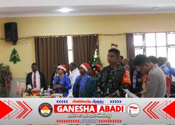 Dandim 1714/Puncak Jaya Hadiri Perayaan Natal Gabungan