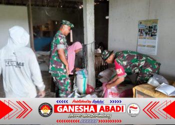 Babinsa Lakukan Pengecekan Ketersediaan Beras di Penggilingan Padi