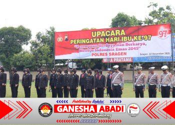 Perempuan Berdaya dan Berkarya, Momentum Peringatan Hari Ibu ke-97 Khidmat di Mapolres Sragen