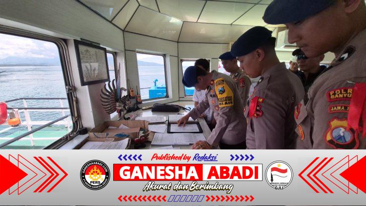 Polresta Banyuwangi Gelar Pemeriksaan Keselamatan Terpadu di Pelabuhan Ketapang