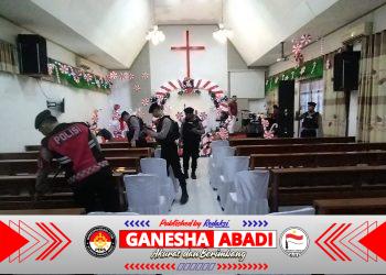 Polres Bojonegoro Laksanakan Sterilisasi Gereja, Pastikan Ibadah Umat Kristiani Aman dan Kondusif
