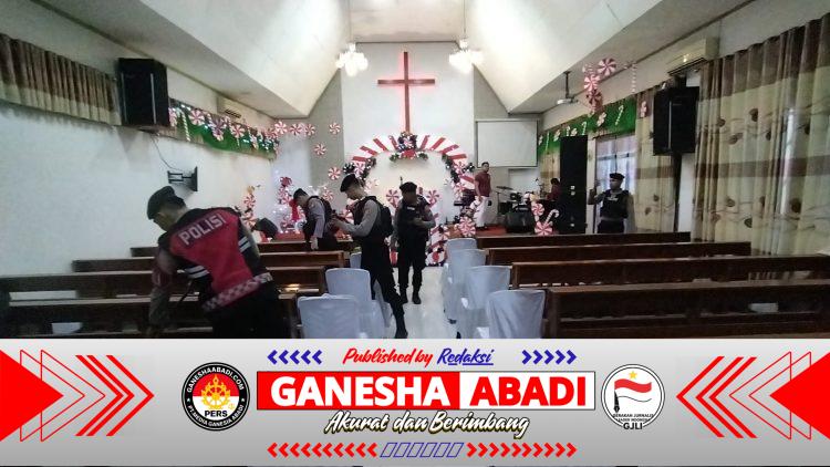 Polres Bojonegoro Laksanakan Sterilisasi Gereja, Pastikan Ibadah Umat Kristiani Aman dan Kondusif