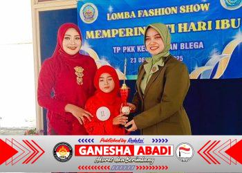 Persit KCK Ranting 10 Koramil Blega Meriahkan Lomba Fashion Show Ibu dan Anak Peringatan Hari Ibu 2025