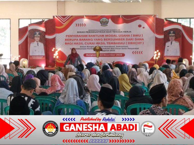 Kodim 0829/Bangkalan Dukung Penyaluran BMU DBHCHT untuk Perkuat IKM Lokal