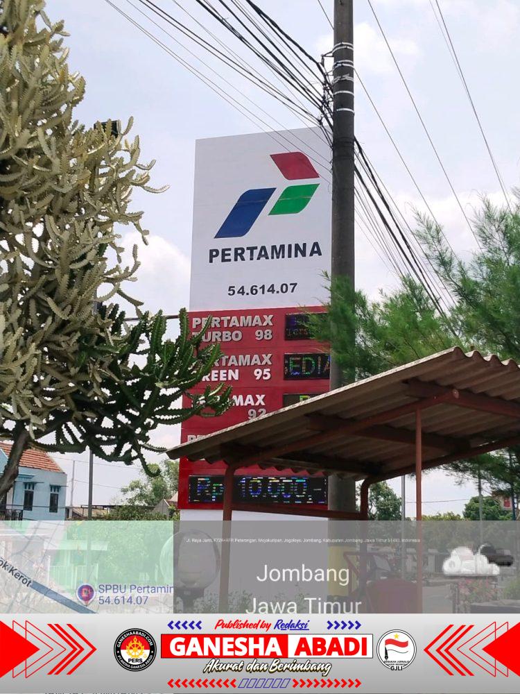 Diduga Layani Mafia BBM Subsidi, SPBU 54-614-07 Jombang Disorot Publik