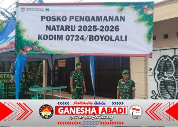 Kodim 0724/Boyolali Siagakan Seluruh Personel, Pastikan Keamanan Natal 2025 dan Tahun Baru 2026