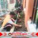 Peduli Kebersihan Lingkungan, Babinsa & Saberling Kerja Bakti Bersih Lingkungan