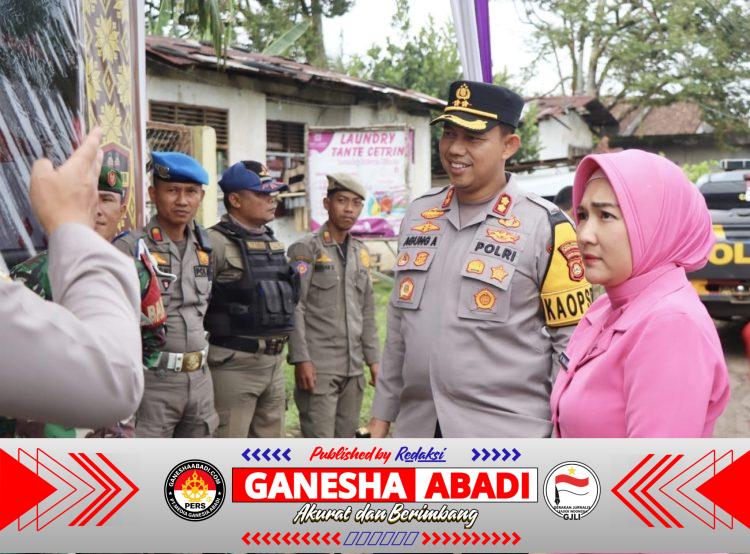 Ketua Bhayangkari Cabang Musi Rawas Turun Langsung Dampingi Kapolres Cek Pos Pam Operasi Lilin Musi 2025