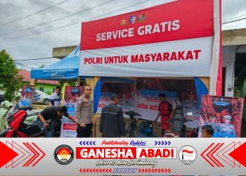 Polri Hadir Pulihkan Mobilitas Warga, Ditlantas Polda Sumbar Gelar Servis Motor Gratis Pascabencana di Padang Pariaman