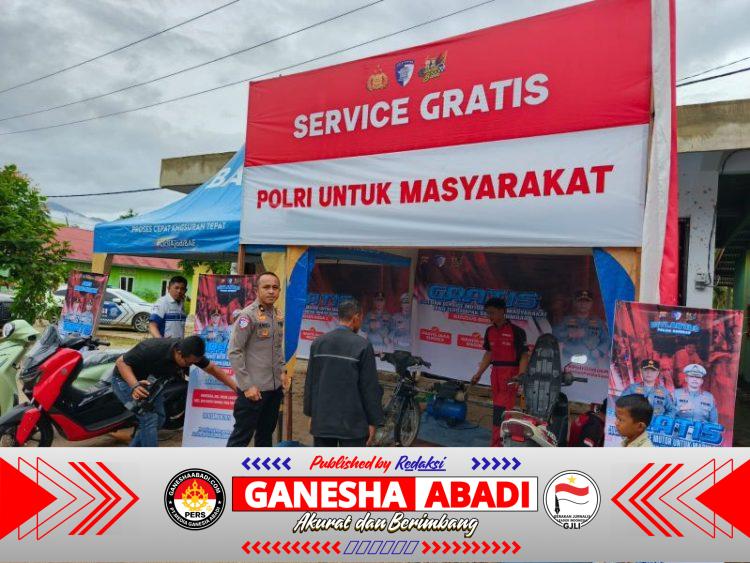 Polri Hadir Pulihkan Mobilitas Warga, Ditlantas Polda Sumbar Gelar Servis Motor Gratis Pascabencana di Padang Pariaman