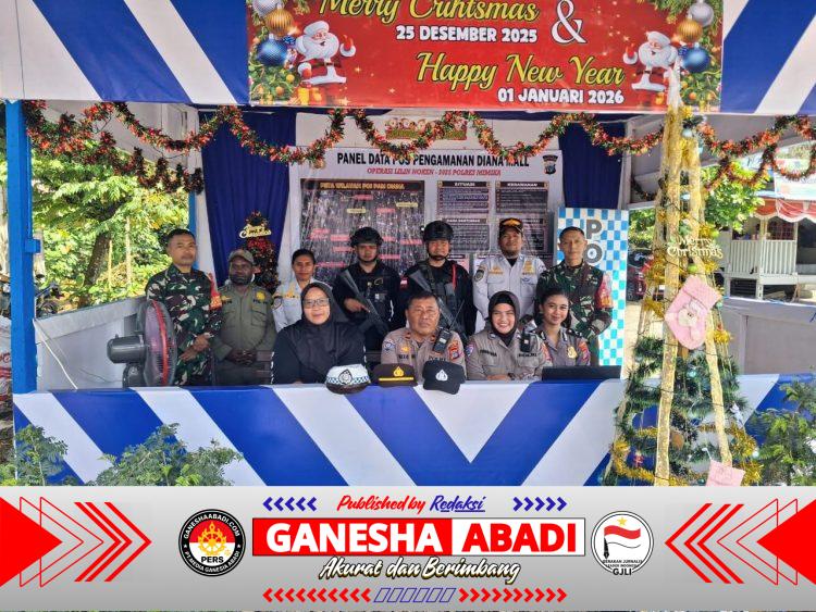 TNI–Polri Sinergi Amankan Kamtibmas Jelang Tahun Baru 2026 di Mimika