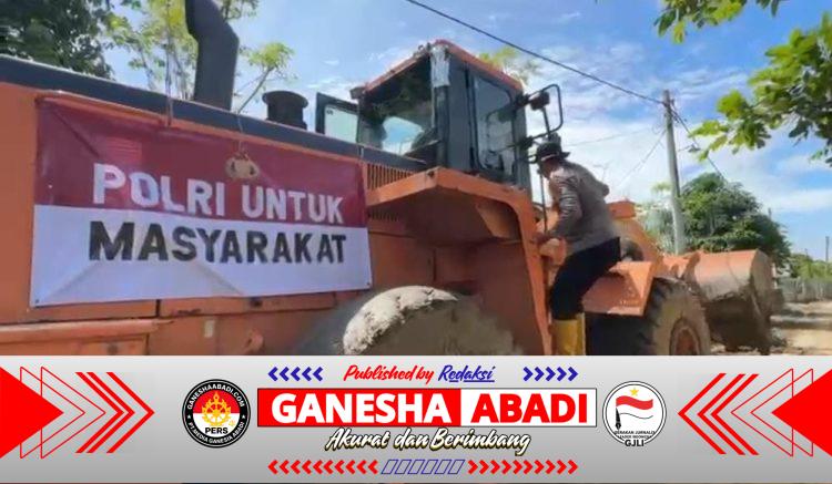 Kapolri Turunkan Alat Berat, Pemulihan Pascabanjir di Mutiara Timur Pidie Dipercepat